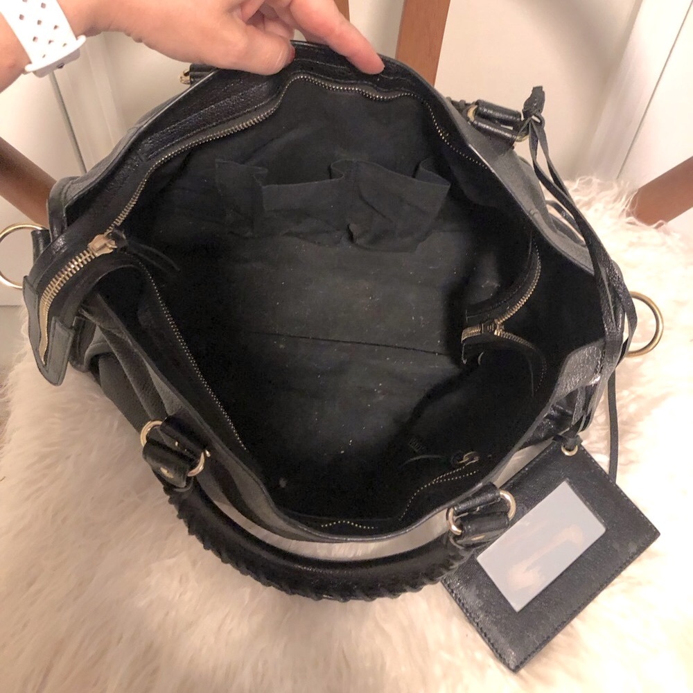 💥 BALENCIAGA City Metallic Edge Black Leather w/ Gold Hardware - Picture 14 of 16